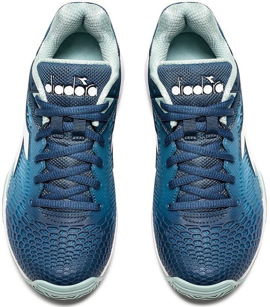 180615-D0952 Diadora Women's Speed Competition 7+ All Ground Tennis Shoes (Legion Blue/Surf Spray/White)