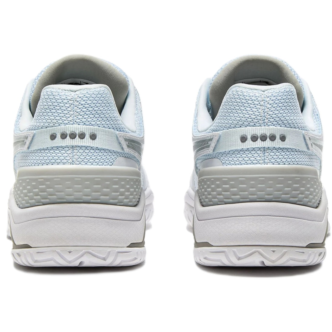 181467-C6103 Diadora Women's Blushield Torneo 3 All Ground Tennis Shoes (White/Silver)