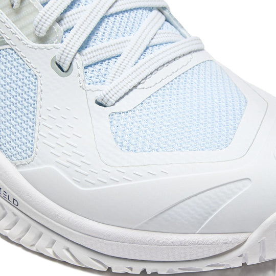 181467-C6103 Diadora Women's Blushield Torneo 3 All Ground Tennis Shoes (White/Silver)