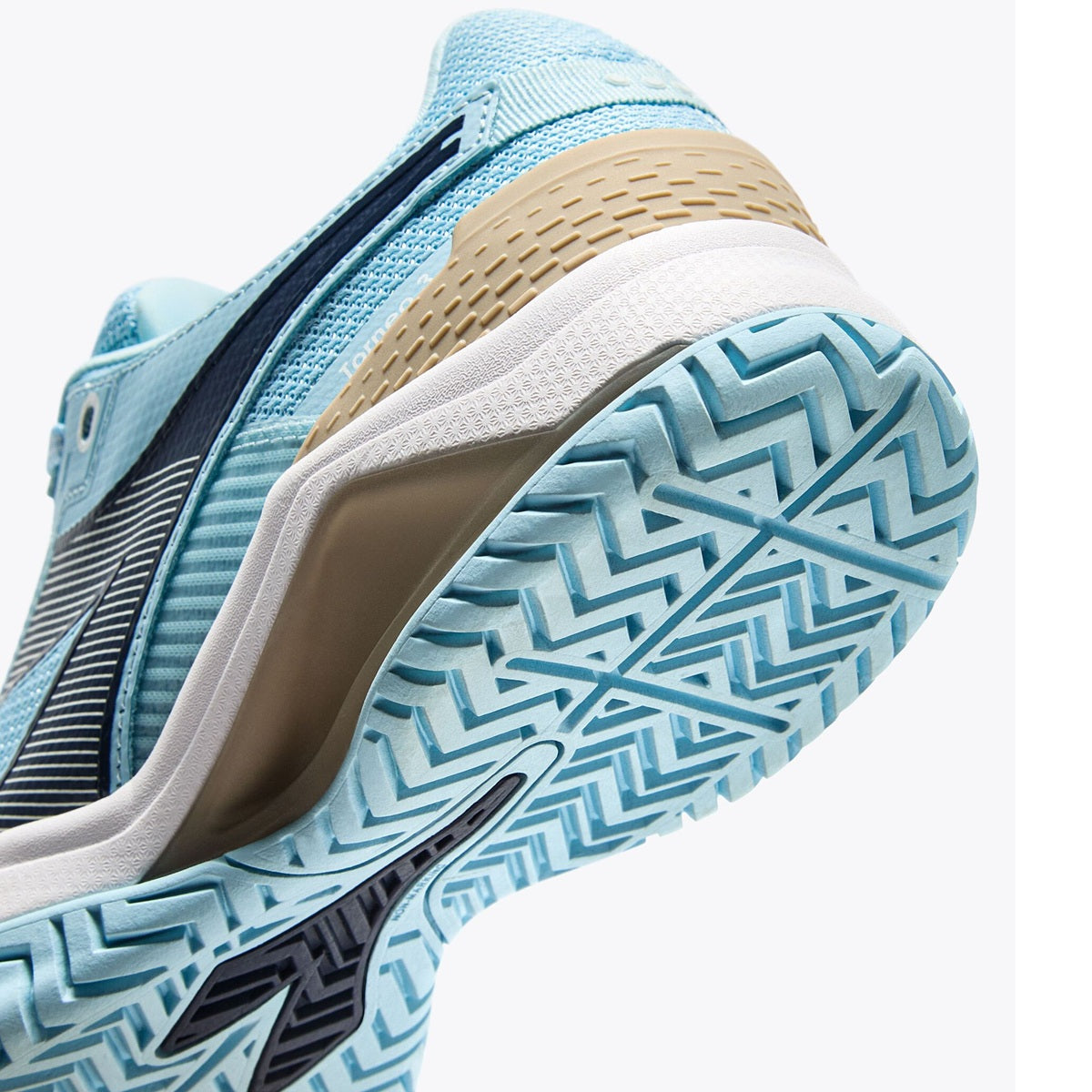 181467-D1291 Diadora Women's Blushield Torneo 3 All Ground Tennis Shoes (Corydalis Blue/Black Iris)