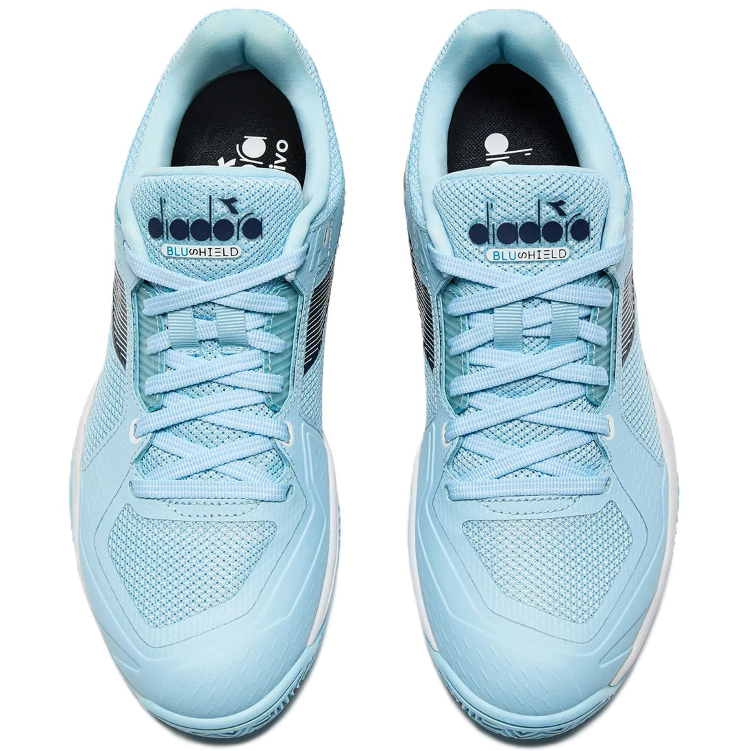 181469-D1291 Diadora Women's Blushield Torneo 3 Clay Tennis Shoes (Corydalis Blue/Black Iris)