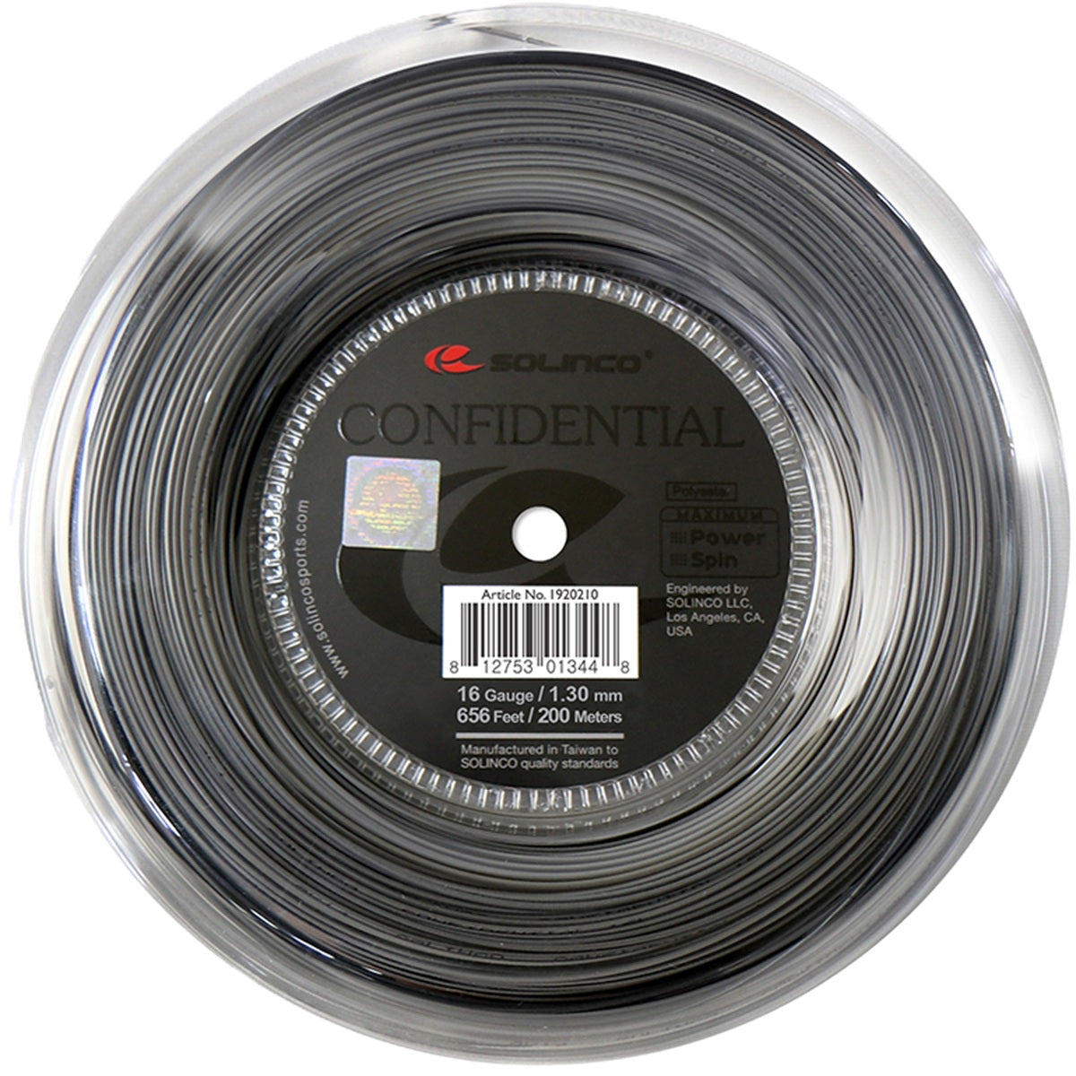 Solinco Confidential 16L Tennis String (Reel)