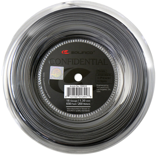 Solinco Confidential 16L Tennis String (Reel)