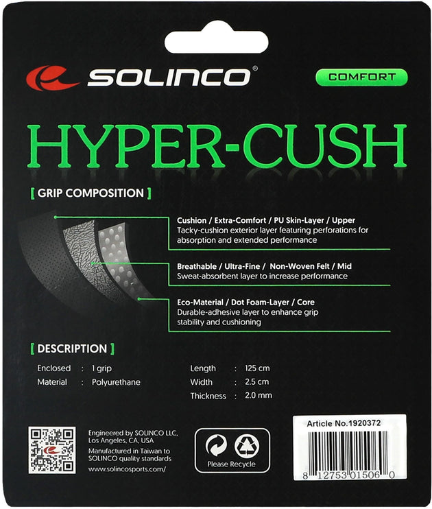 1920372 Solinco Hyper-Cush Replacement Grip (White)