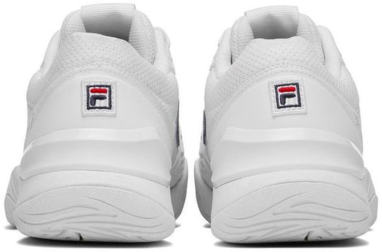 1TM01987-125 Fila Men's Axilus 3 Tennis Shoes (White/Fila Navy/Fila Red)