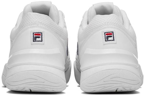 1TM01987-125 Fila Men's Axilus 3 Tennis Shoes (White/Fila Navy/Fila Red)