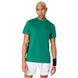 2041A339-301 Asics Men's Court Short Sleeve Top (Jasper Green)