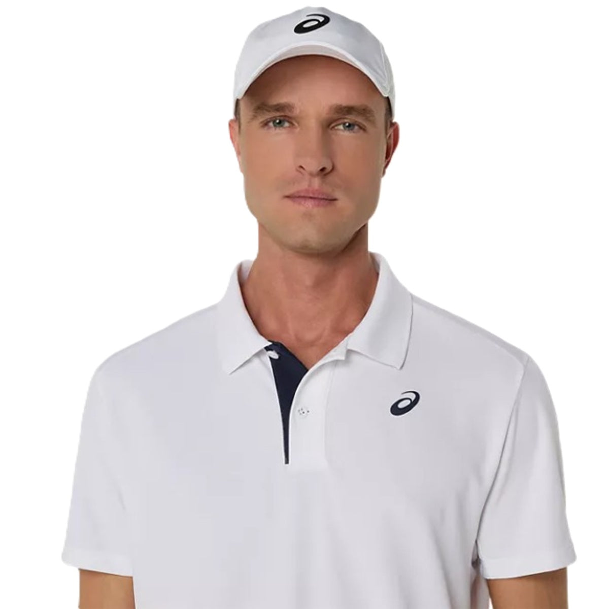 2041A340-100 Asics Men's Court Polo Shirt (Brilliant White)
