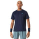 Asics Men's Game Short Sleeve Tops - front of midnight color