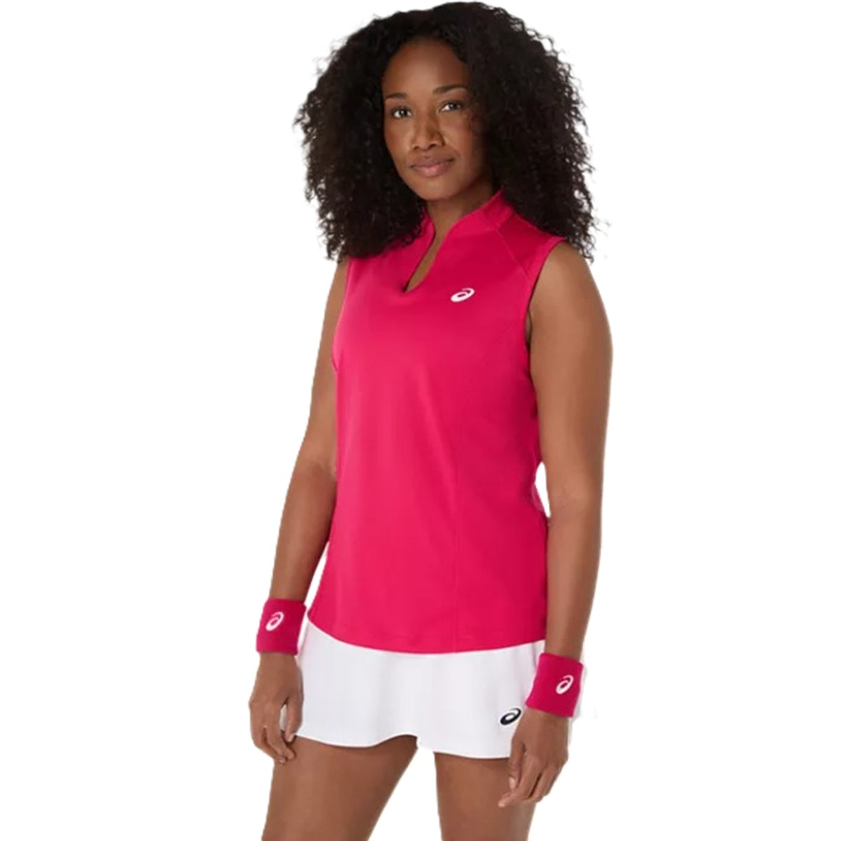 2042A370-702 Asics Women's Court Tank Top (Bright Rose)