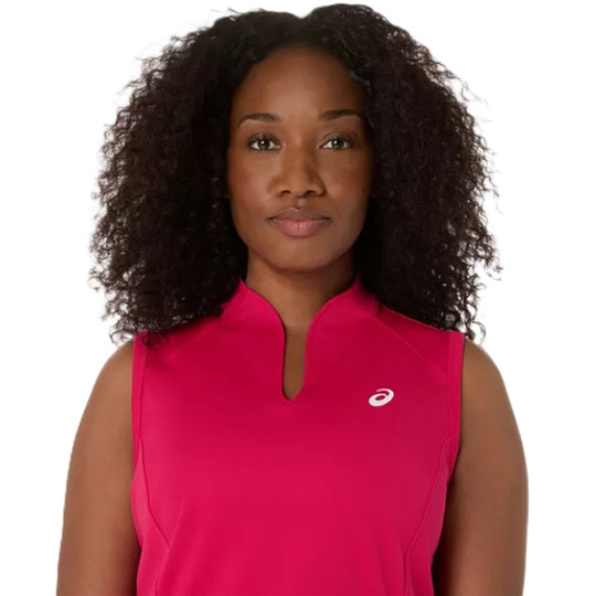 2042A370-702 Asics Women's Court Tank Top (Bright Rose)