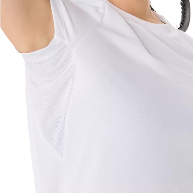 2042A371-100 Asics Women's Court Short Sleeve Top (Brilliant White)