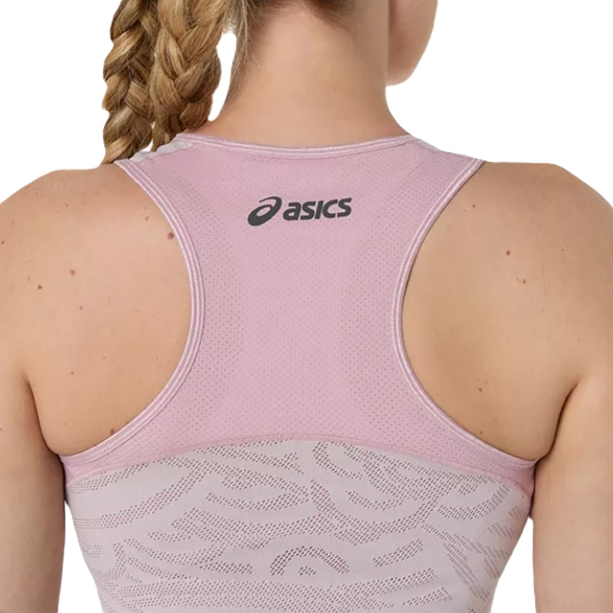 Asics Women's Match Jacquard Tennis Dresses - Morganite back view