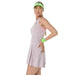 Asics Women's Match Jacquard Tennis Dresses - Morganite side view