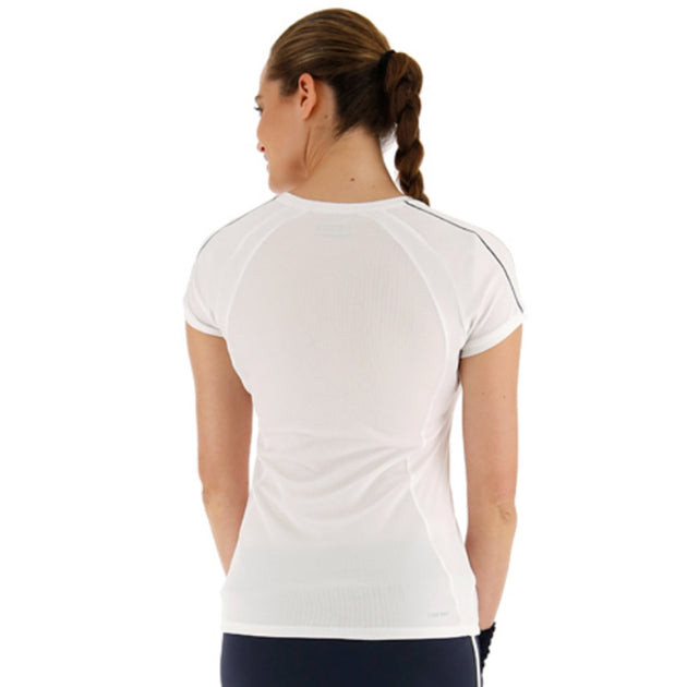 210393-07R Lotto Women's Squadra Tennis Tee (Brilliant White)