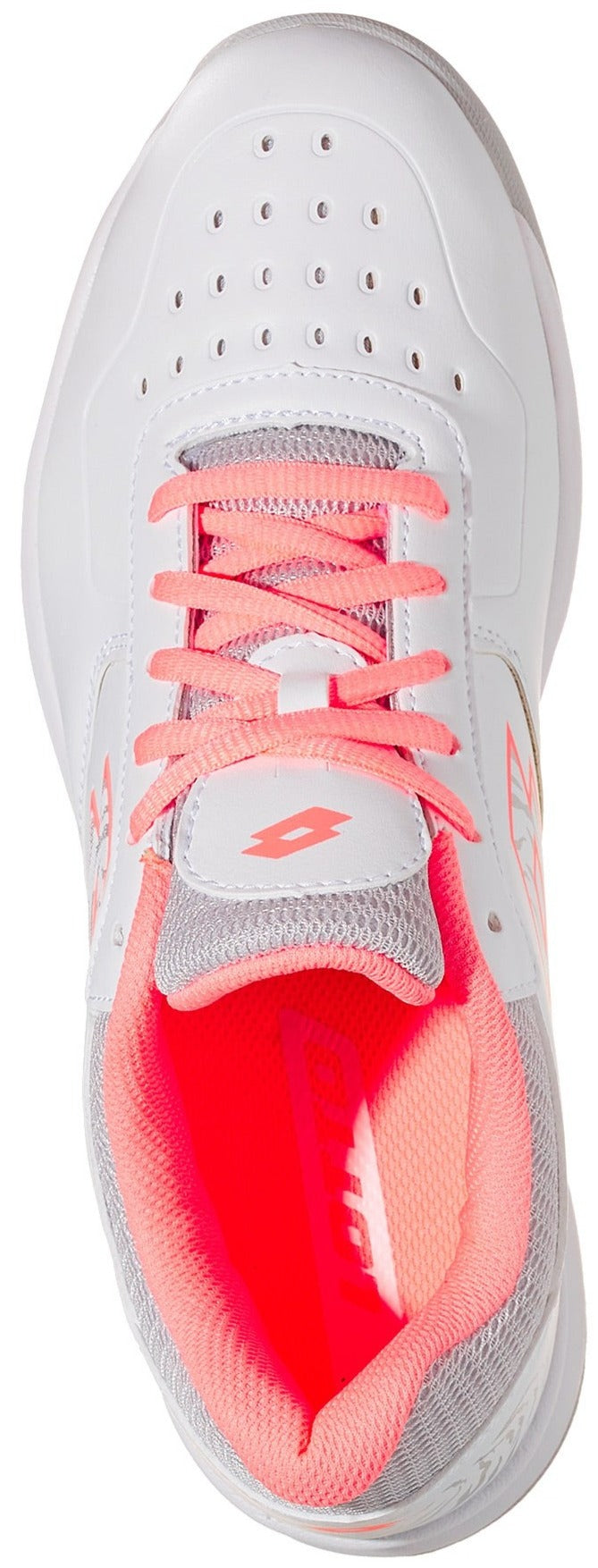 213637-5Y1 Lotto Womens Space 600 II ALR Tennis Shoes (White/Sweet Rose)