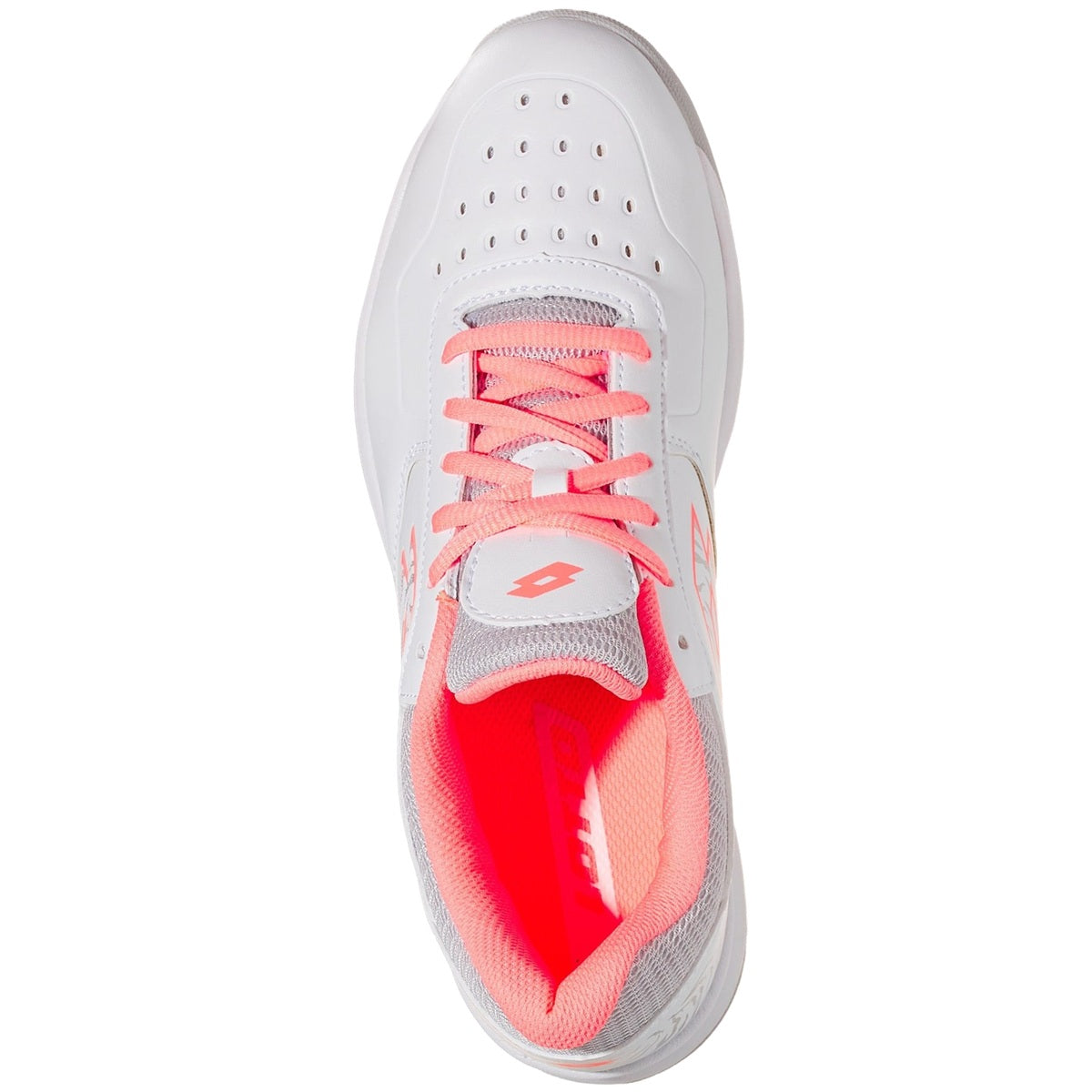 Lotto Women's Space 600 II ALR Tennis Shoes (White/Sweet Rose)