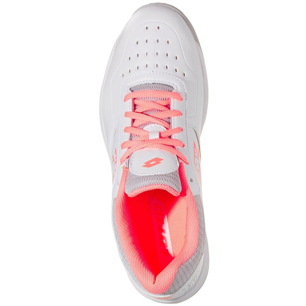 213637-5Y1 Lotto Women's Space 600 II ALR Tennis Shoes (White/Sweet Rose)