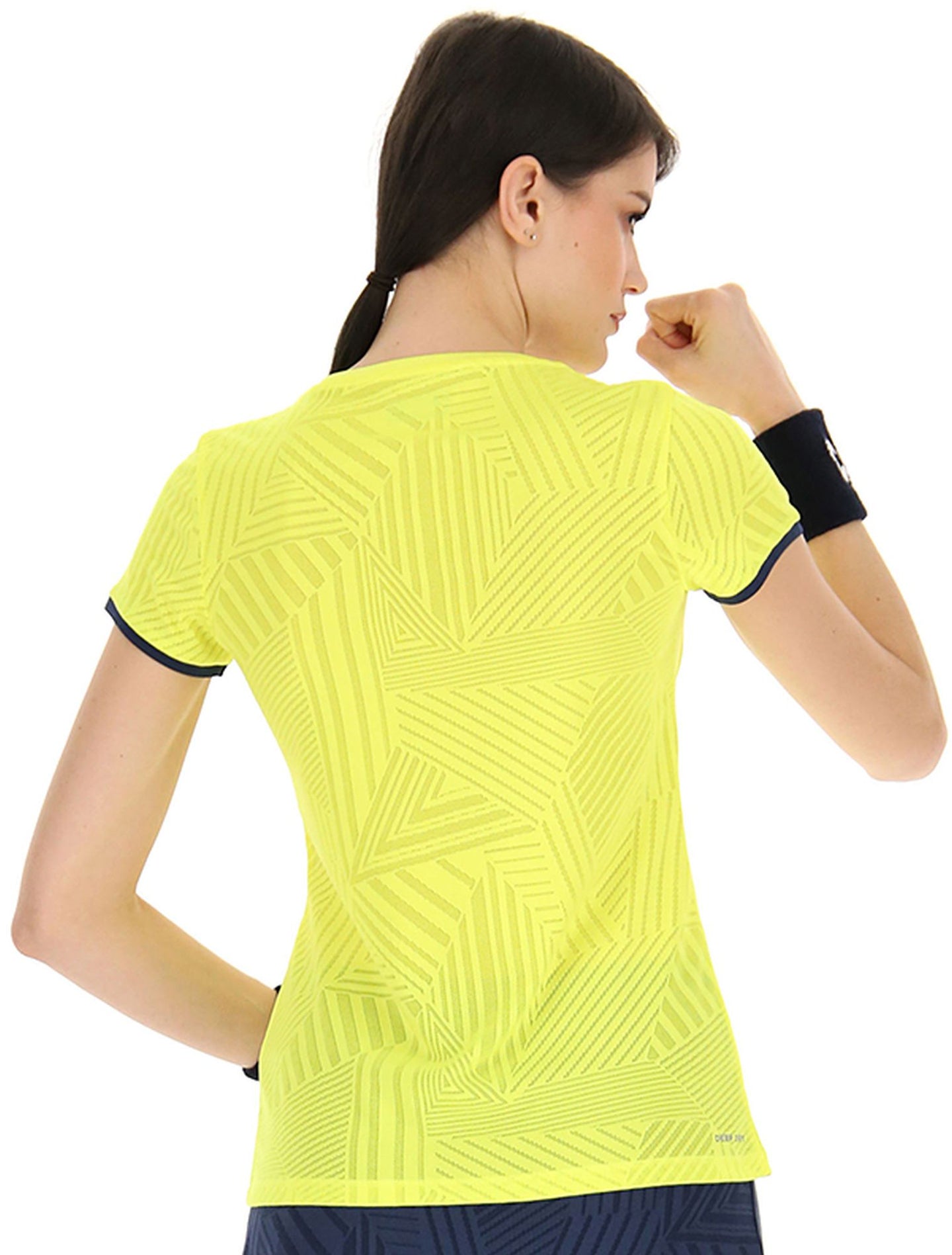 215506-1CN Lotto Women's Superrapida Pickleball V Tee (Yellow)