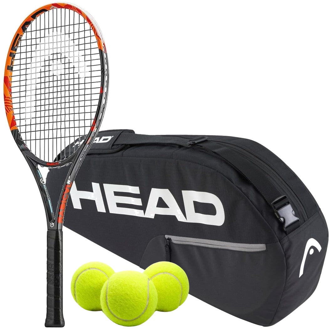 230216-261225-Balls-BNDL Head Graphene XT Radical MP Tennis Bundle - 1 Racquet, 1 Bag & 3 Balls