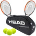 230236-x2-261225-Balls-BNDL Head Graphene XT Radical S Tennis Doubles Player Pack - 2 Racquets, 1 Bag & 3 Balls