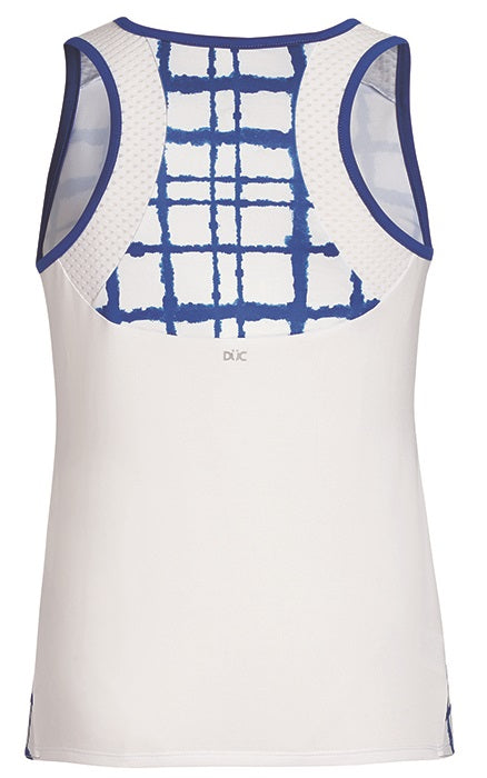 DUC Absolute Women's Racer Tank (White/ Royal)
