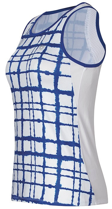 DUC Absolute Women's Racer Tank (White/ Royal)