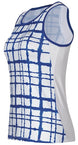 DUC Absolute Women's Racer Tank (White/ Royal)