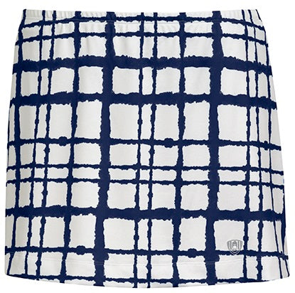 W1672-WNV DUC Chaos Women's Power Skirt (White/ Navy)