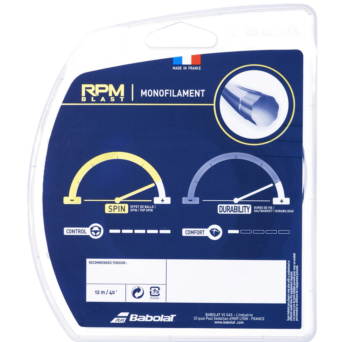 241101-105-18  RPM Blast Black 18g Tennis String (Set)