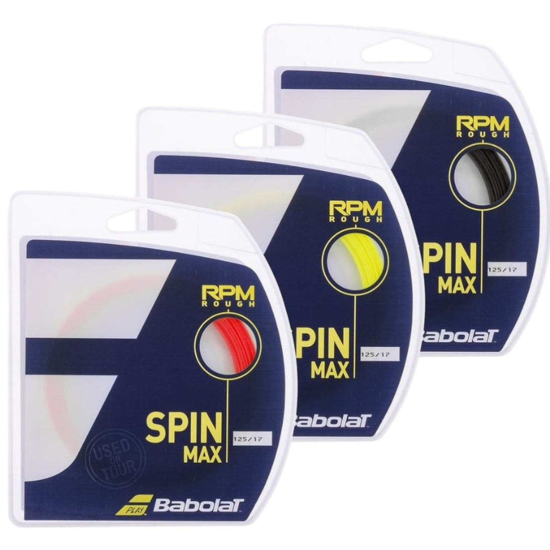 Babolat RPM Rough Spin Max 17g 241136-17 Tennis String (Set)