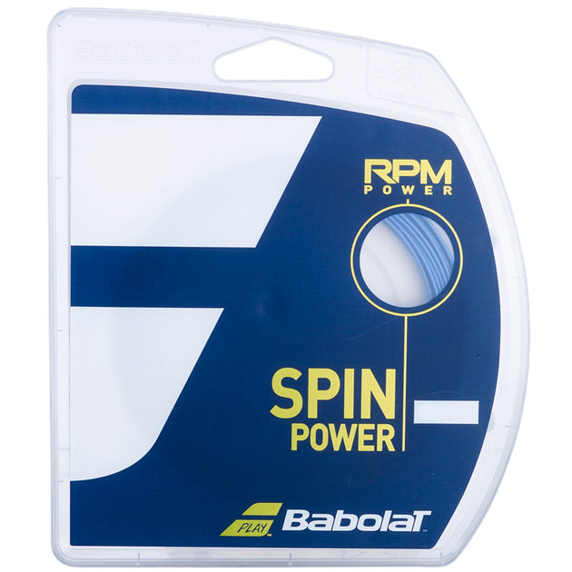  241139-360-17g Babolat RPM Power Electric 17g Tennis String (Set) - Blue