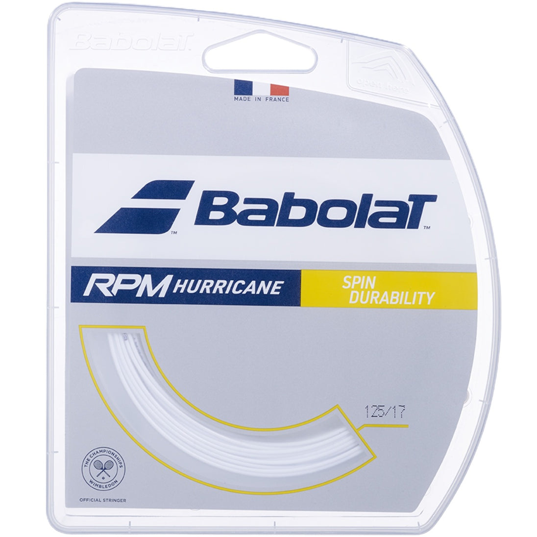 241141-113 Babolat RPM Hurricane 16g Tennis String (Set)