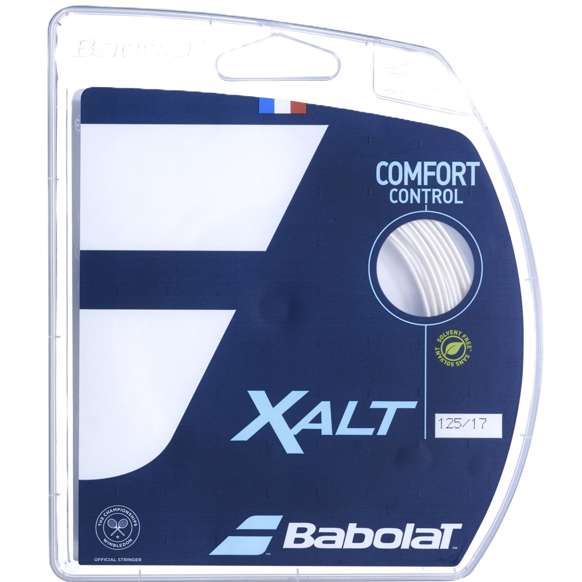 Babolat XALT 16g Spiral White Tennis String (Set)