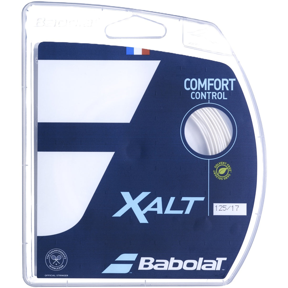 241150-163-17 Babolat XALT 17g Spiral White Tennis String (Set)