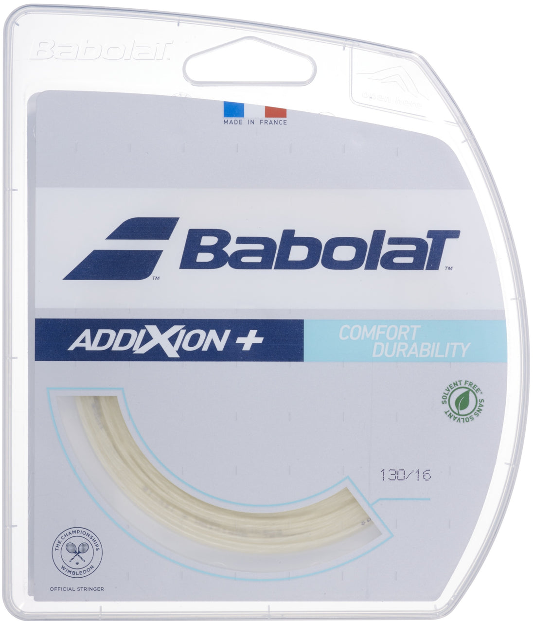 241151-128-18 Babolat Addixion+ 18g Natural Color Tennis String (Set)