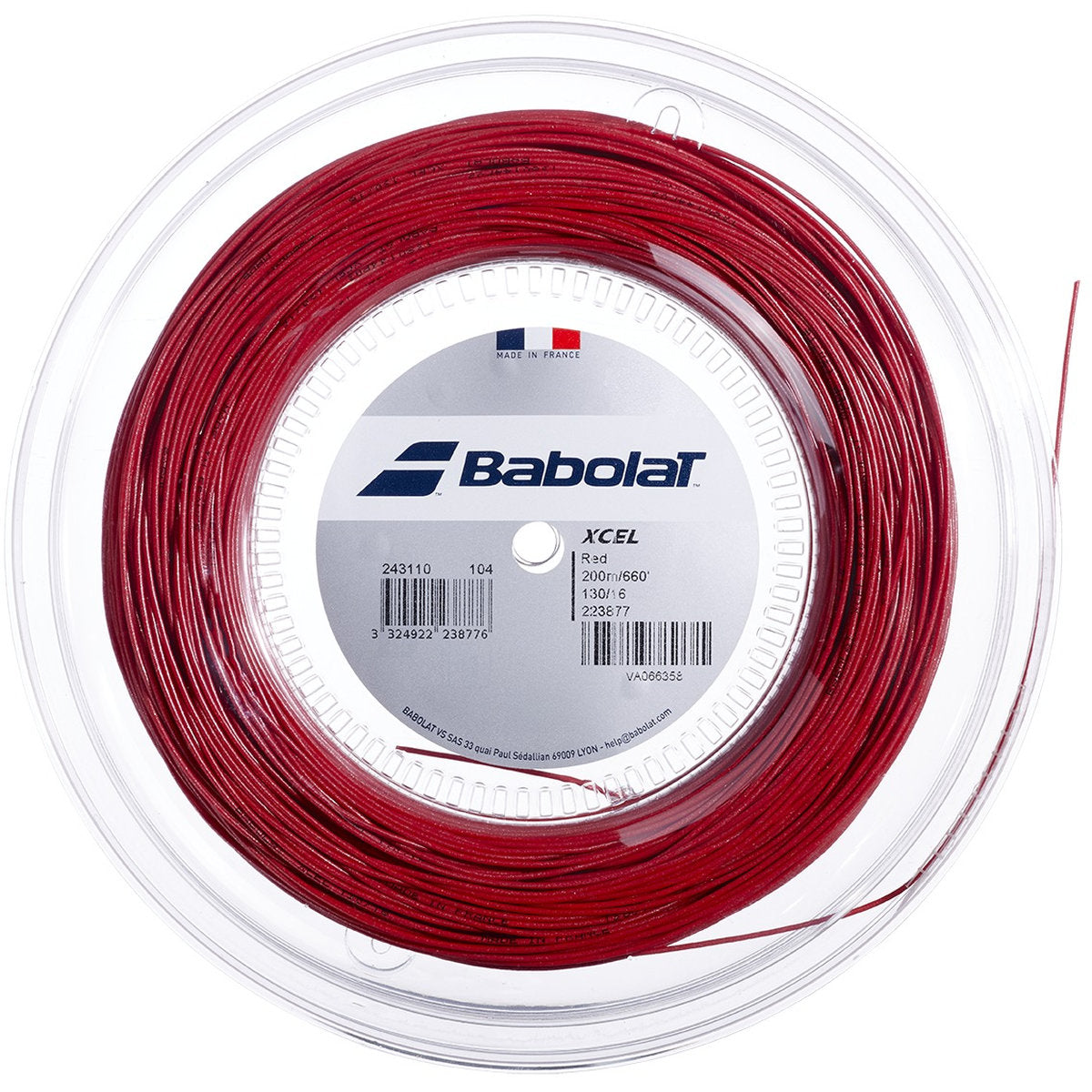 243110-17 Babolat Xcel 17g Tennis String (Reel)