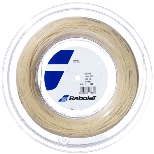 243110-128-17 Babolat Xcel 17g Tennis String (Reel) - Natural
