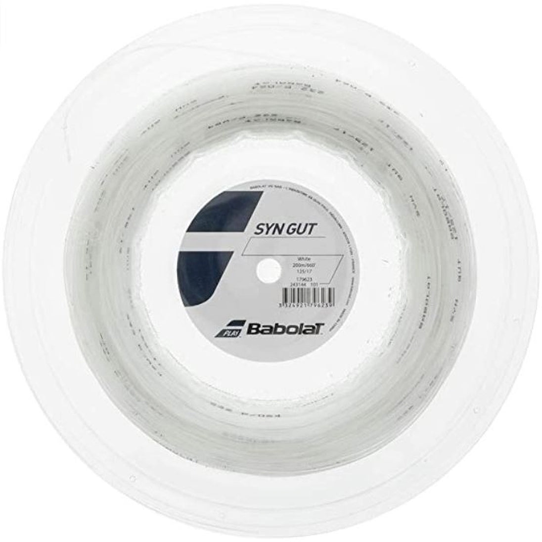 243144-17 Babolat Synthetic Gut Black Tennis String (Reel)