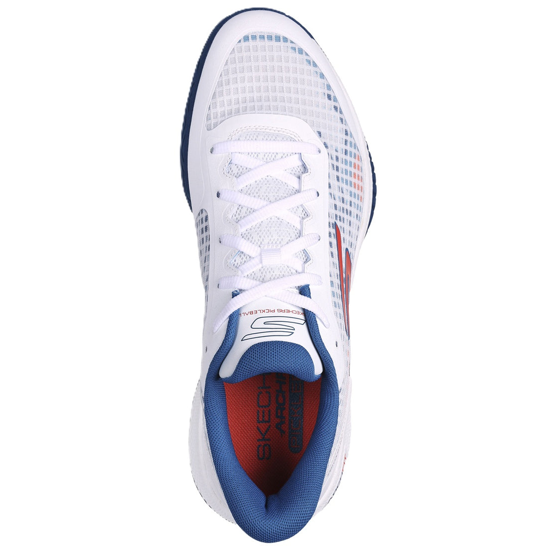 246069-WTQ Skechers Men’s Viper Court Pro Pickleball Shoes (White/Turquoise)