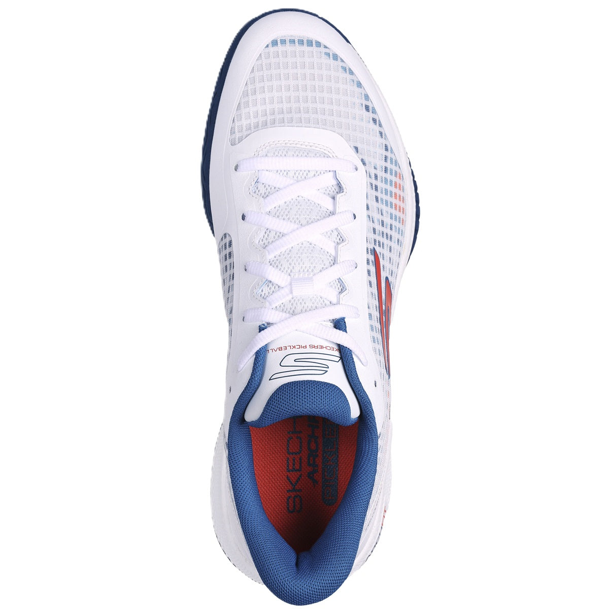 246069-WTQ Skechers Men’s Viper Court Pro Pickleball Shoes (White/Turquoise)