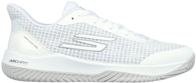 246069WW-WHT Skechers Men’s Viper Court Pro Extra Wide Pickleball Shoes (White)