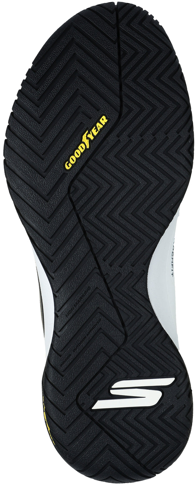 246100 Skechers Men’s Viper Court Elite Hands Free Slip-Ins Pickleball Shoes (Black White)