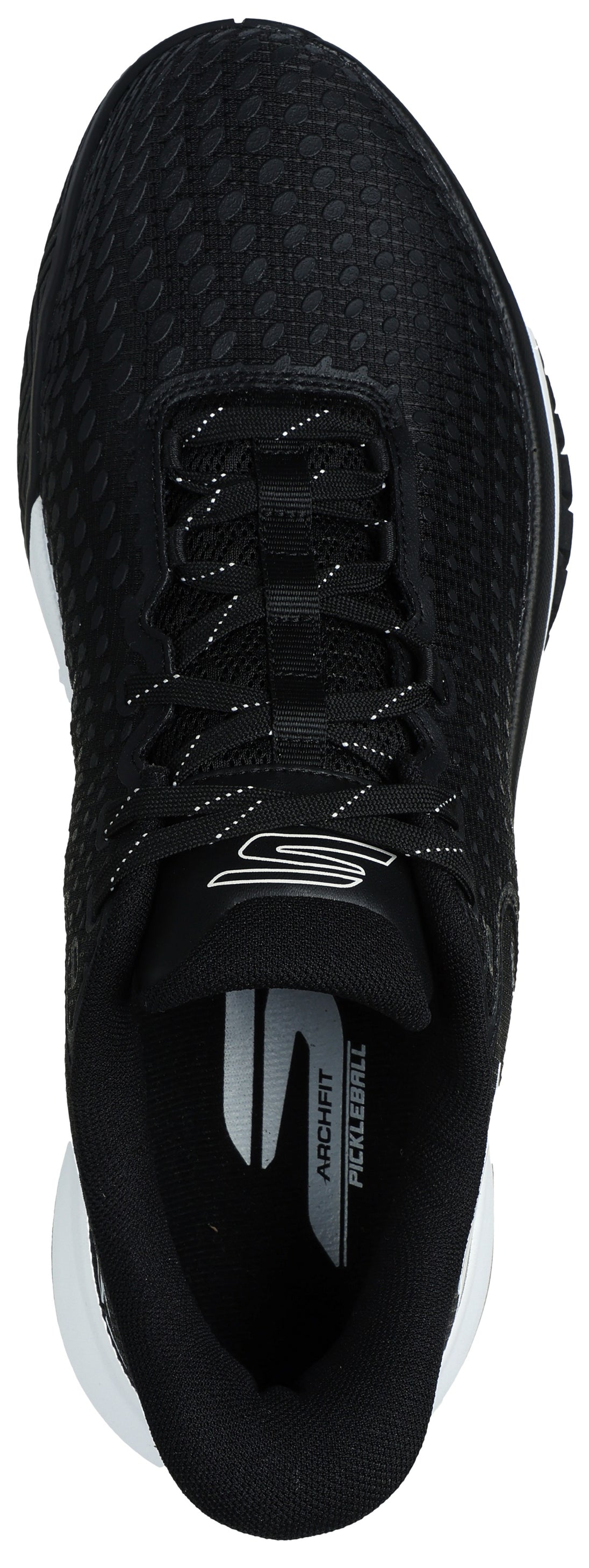 246100 Skechers Men’s Viper Court Elite Hands Free Slip-Ins Pickleball Shoes (Black White)