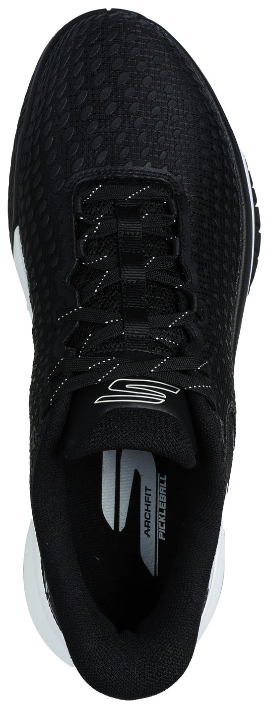 246100 Skechers Men’s Viper Court Elite Hands Free Slip-Ins Pickleball Shoes (Black White)