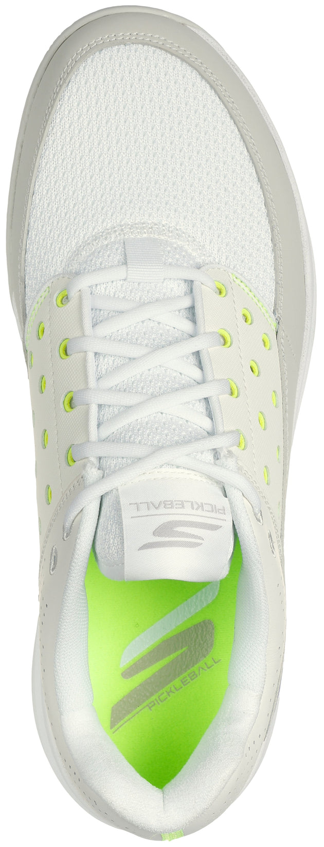 246105-WNT Skechers Men's Viper Court Luxe Pickleball Shoes (White/Natural)