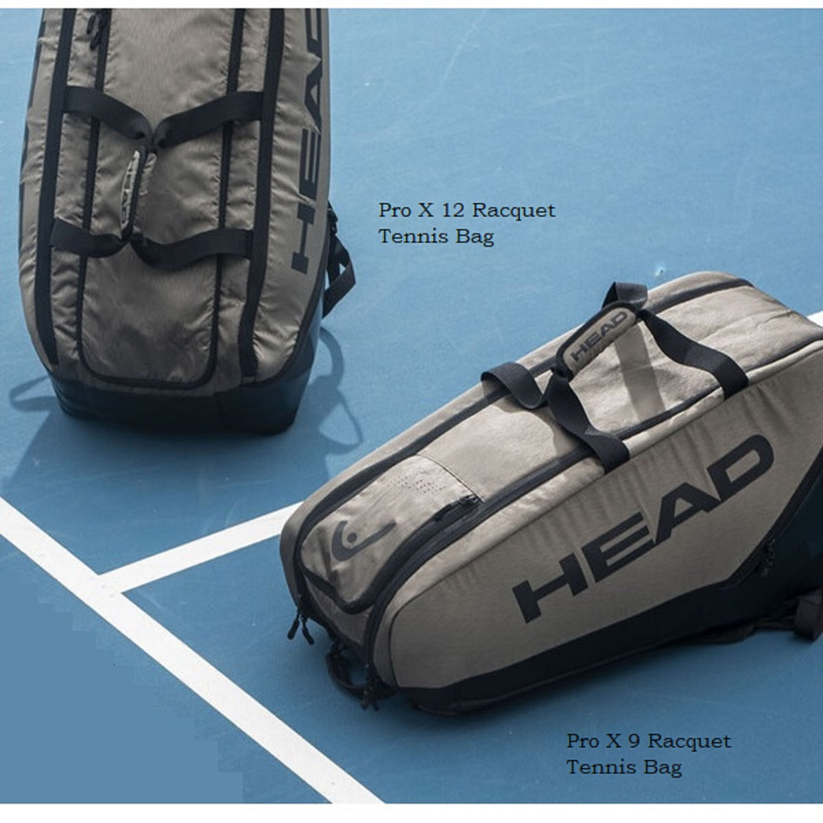 260034 Head Pro X 9R Tennis Racquet Bag L (Thyme/Black)