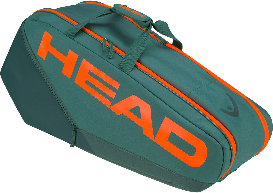 260223-DYFO Head Radical Pro 6R Tennis Bag (Dark Cyan/Fluorescent Orange)