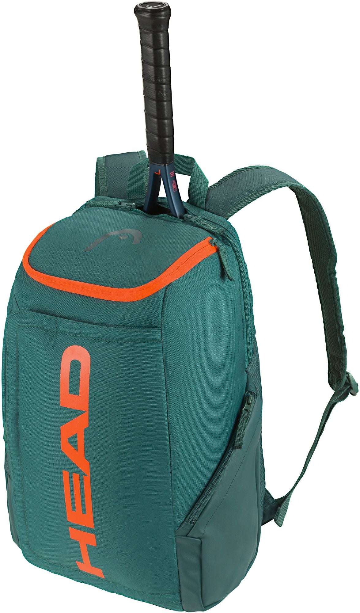 260233-DYFO Head Radical Pro Tennis Backpack (Dark Cyan/Fluorescent Orange)