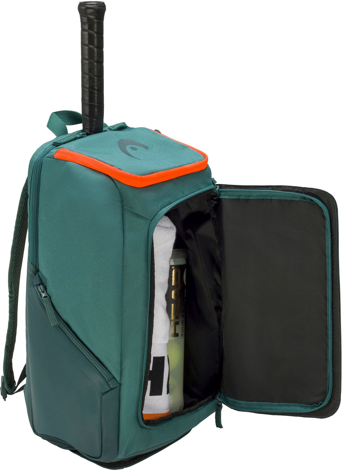260233-DYFO Head Radical Pro Tennis Backpack (Dark Cyan/Fluorescent Orange)